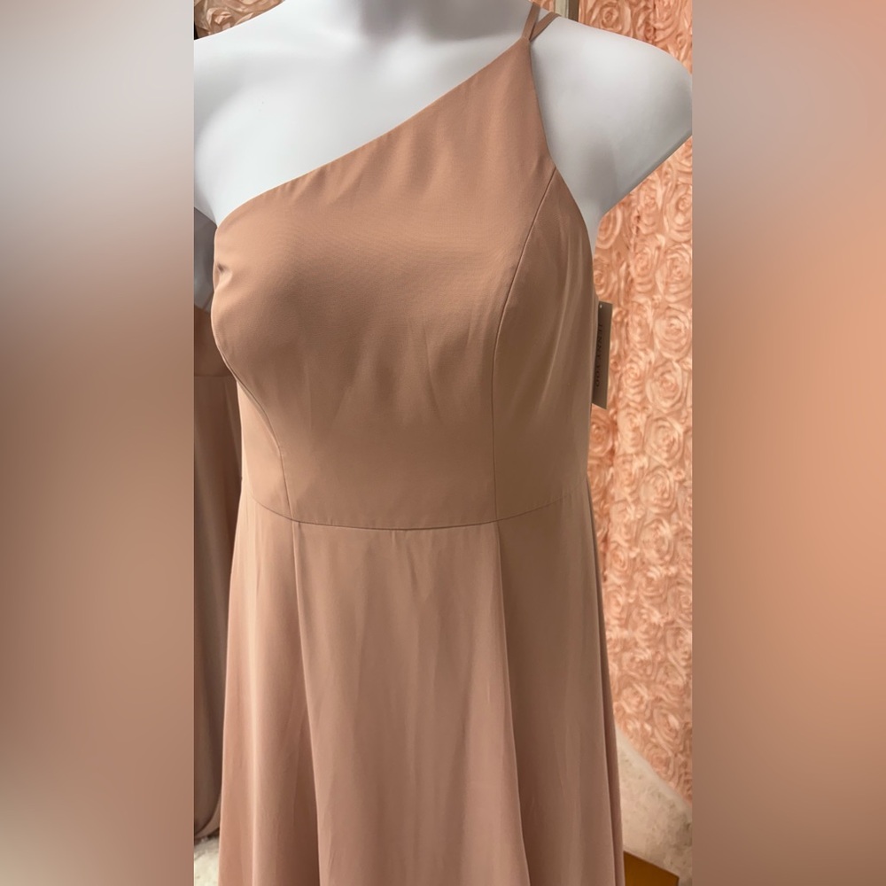 Jenny Yoo Strapless Apricot  Dress